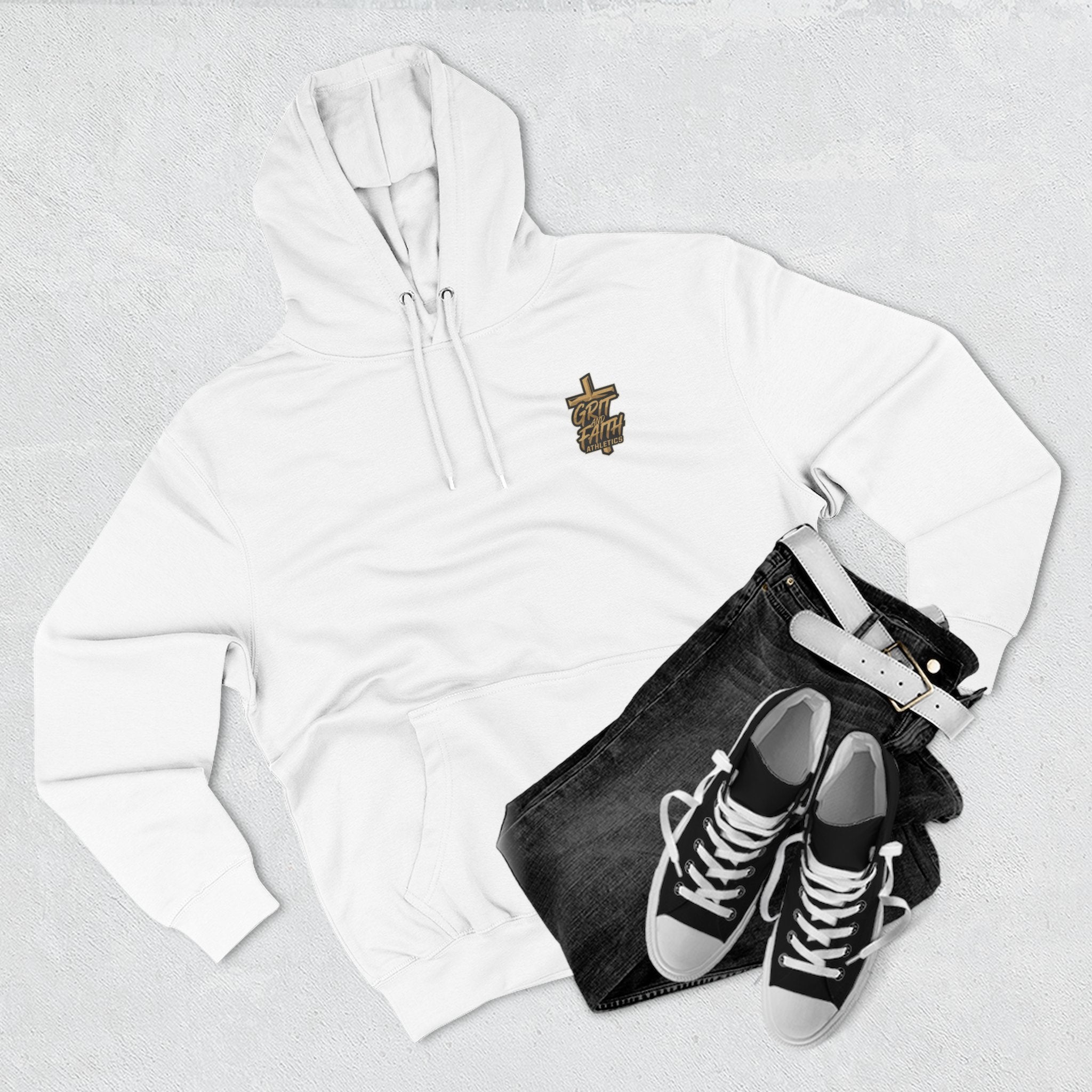 Grit and Faith Sweatshirt - Pray Train Repeat Hoodie