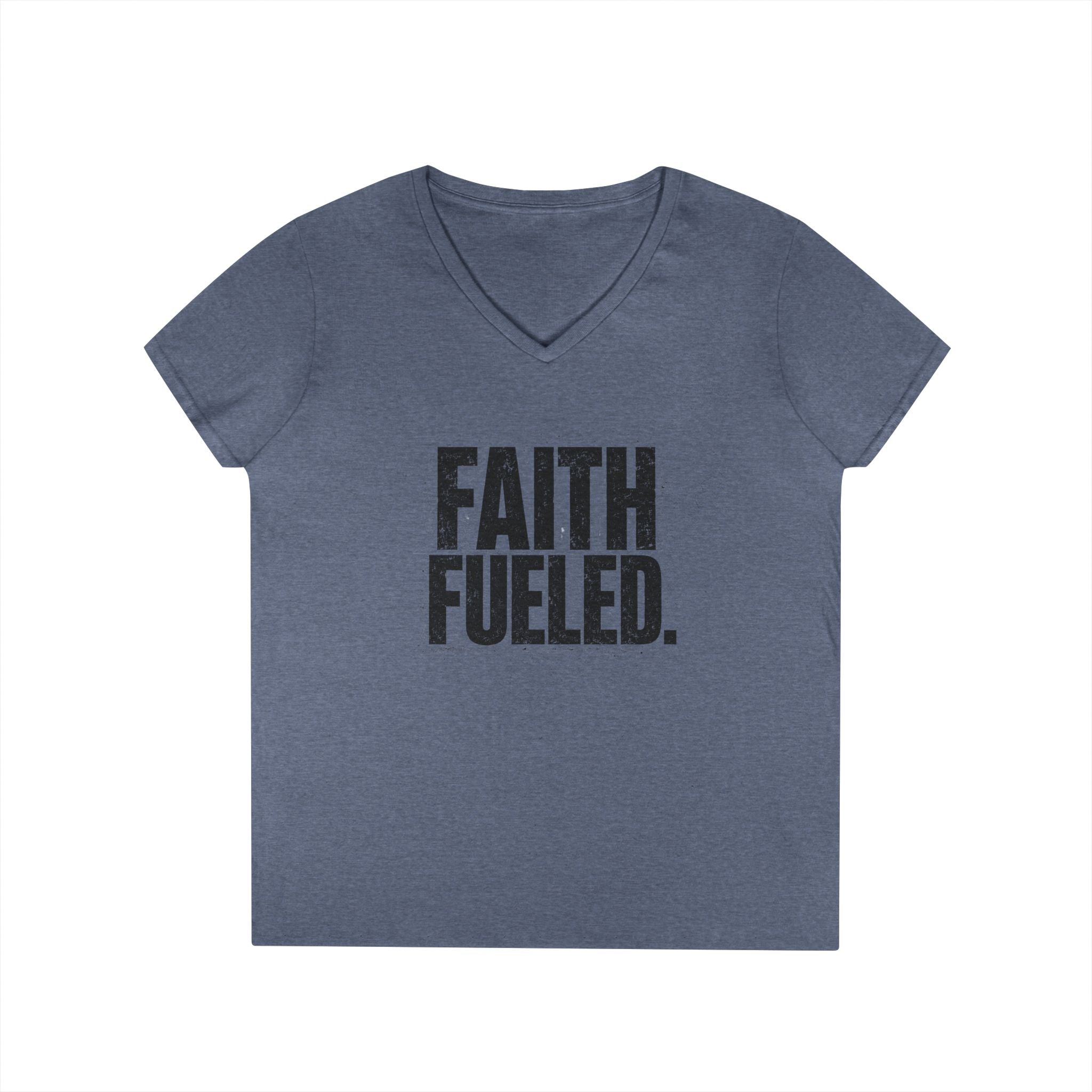 Grit and Faith V-Neck Tee — Faith Fueled Shirt