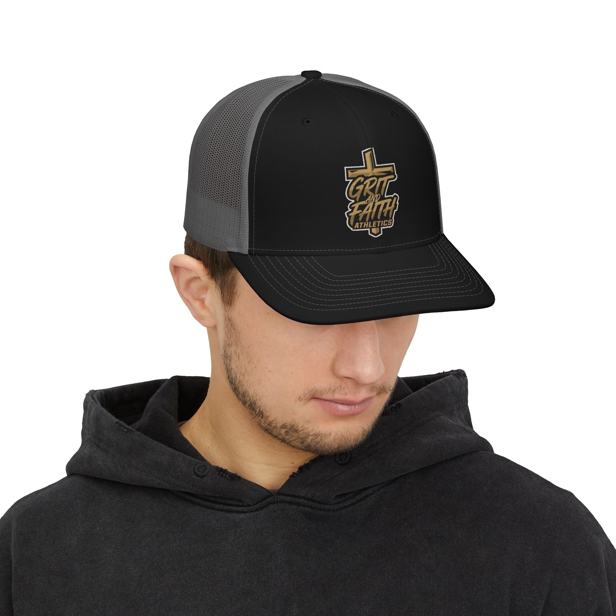 Grit and Faith Athletics -  Logo Snapback Trucker Hat
