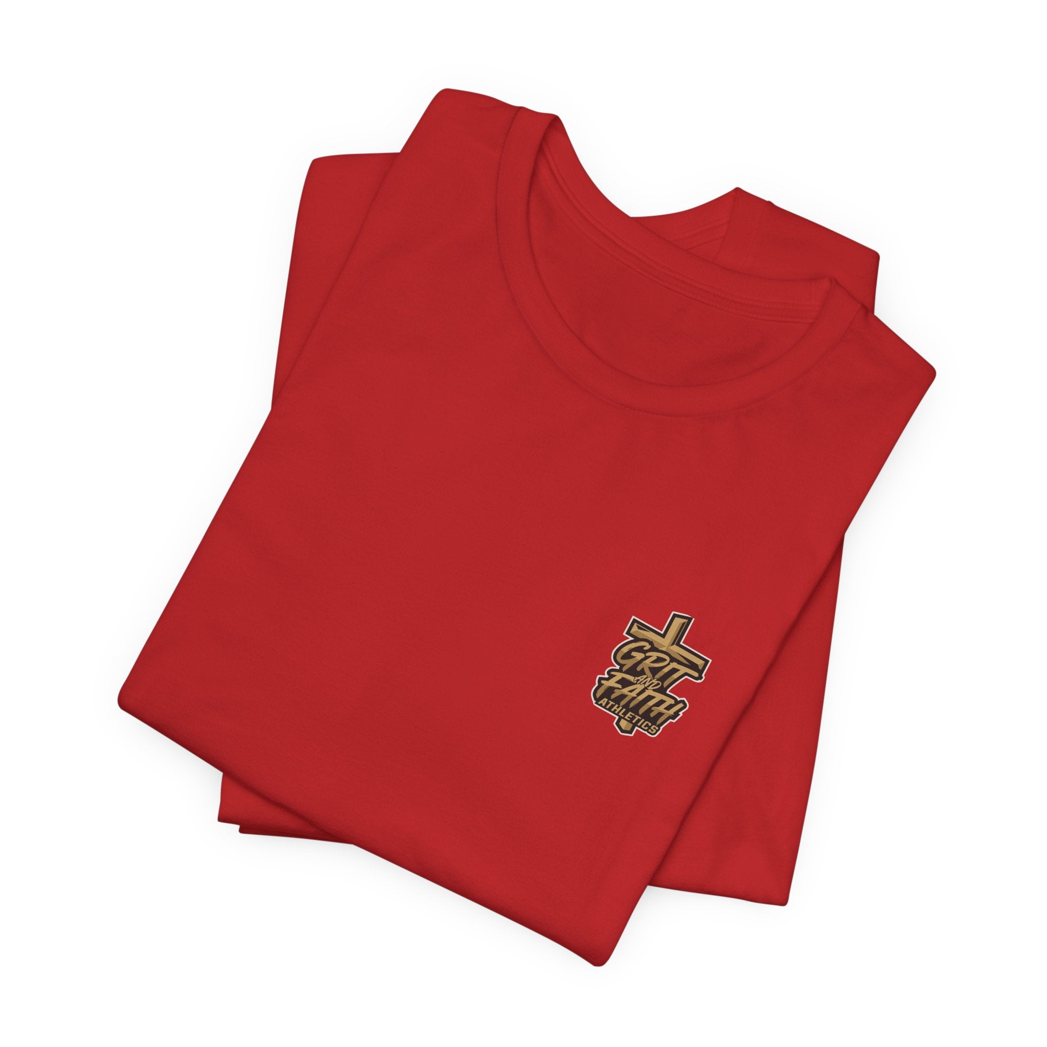 Grit and Faith T-Shirt — Pray. Train. Repeat. Faith & Fitness Tee