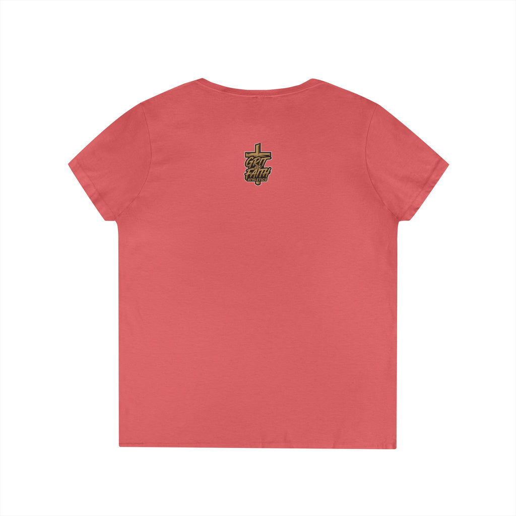 Grit and Faith V-Neck Tee — Faith Fueled Shirt
