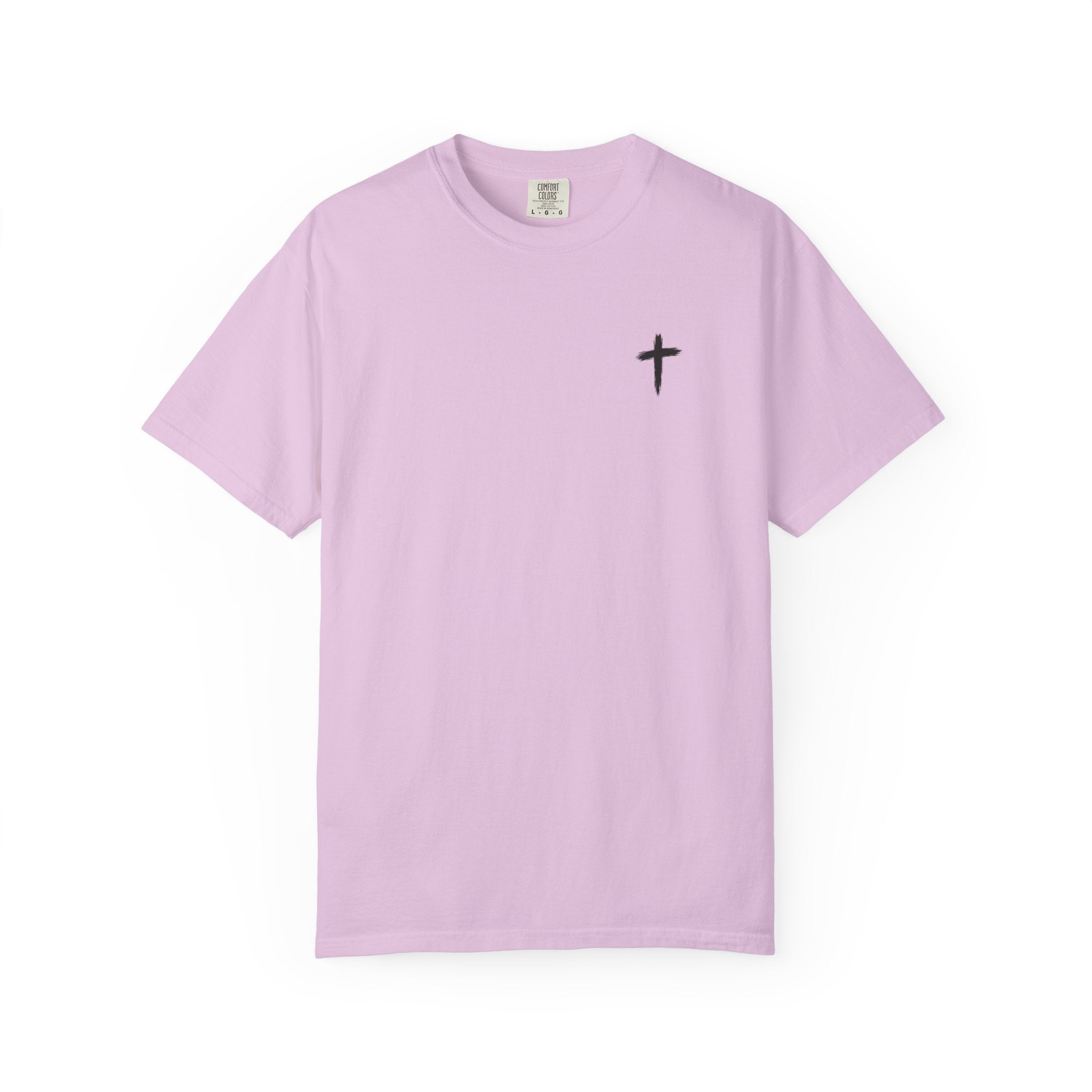Grit and Faith Athletics T‑Shirt — Cross Chest Logo, Back Script Athletic Tee