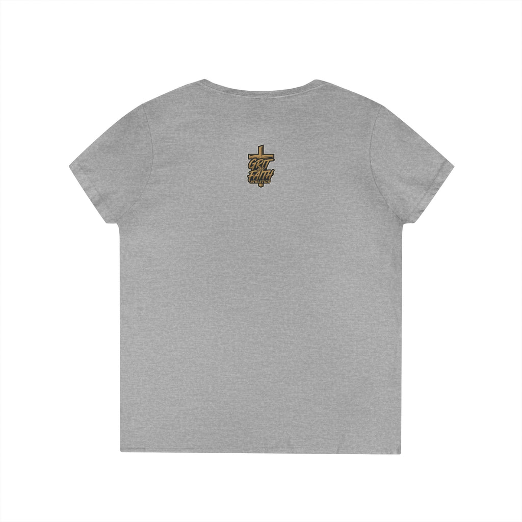 Grit and Faith V-Neck Tee — Faith Fueled Shirt