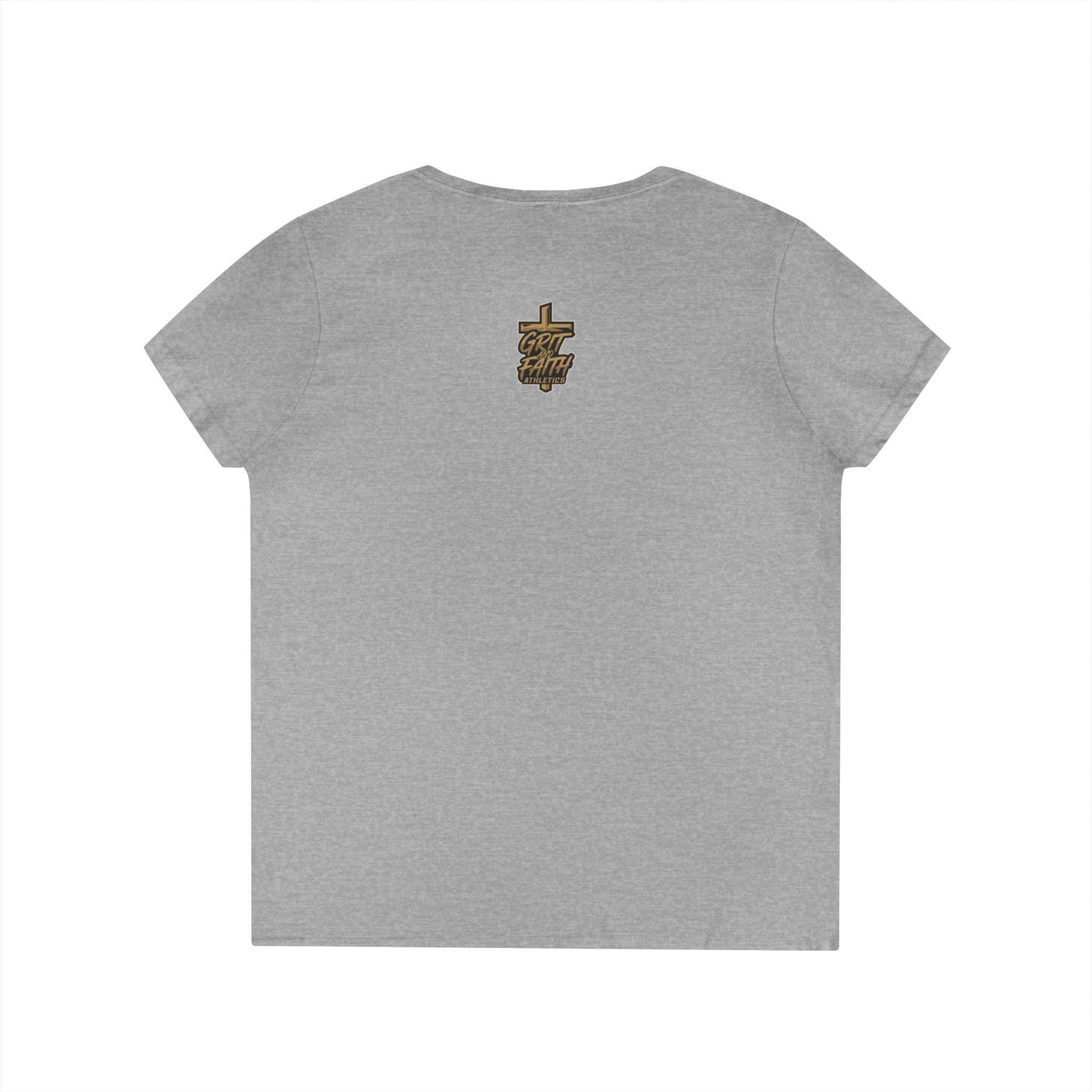 Grit and Faith V-Neck Tee — Faith Fueled Shirt