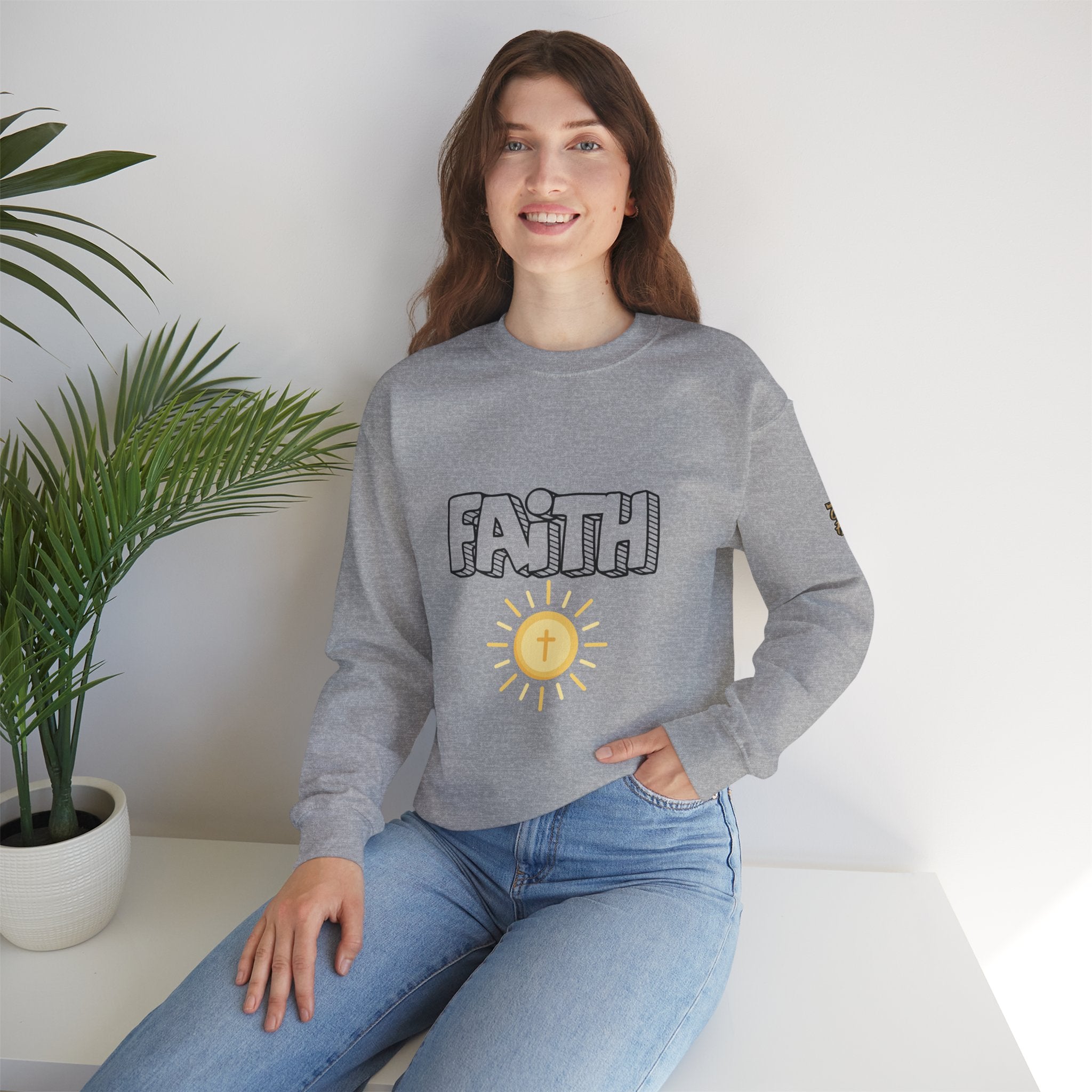 FAITH Bubble Sweatshirt | Christian faith pullover