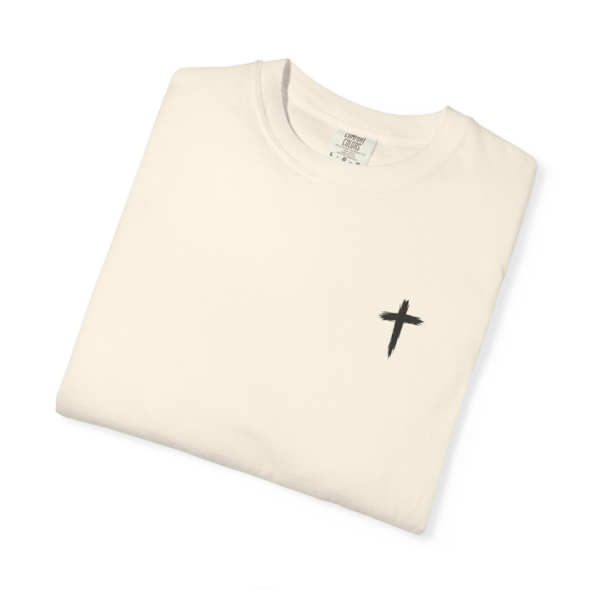 Grit and Faith Athletics T‑Shirt — Cross Chest Logo, Back Script Athletic Tee