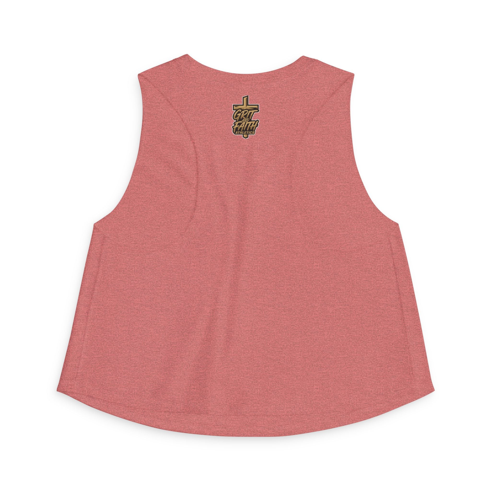 Grit and Grace Crop Top — "Pray. Train. Repeat." Fitness Tank